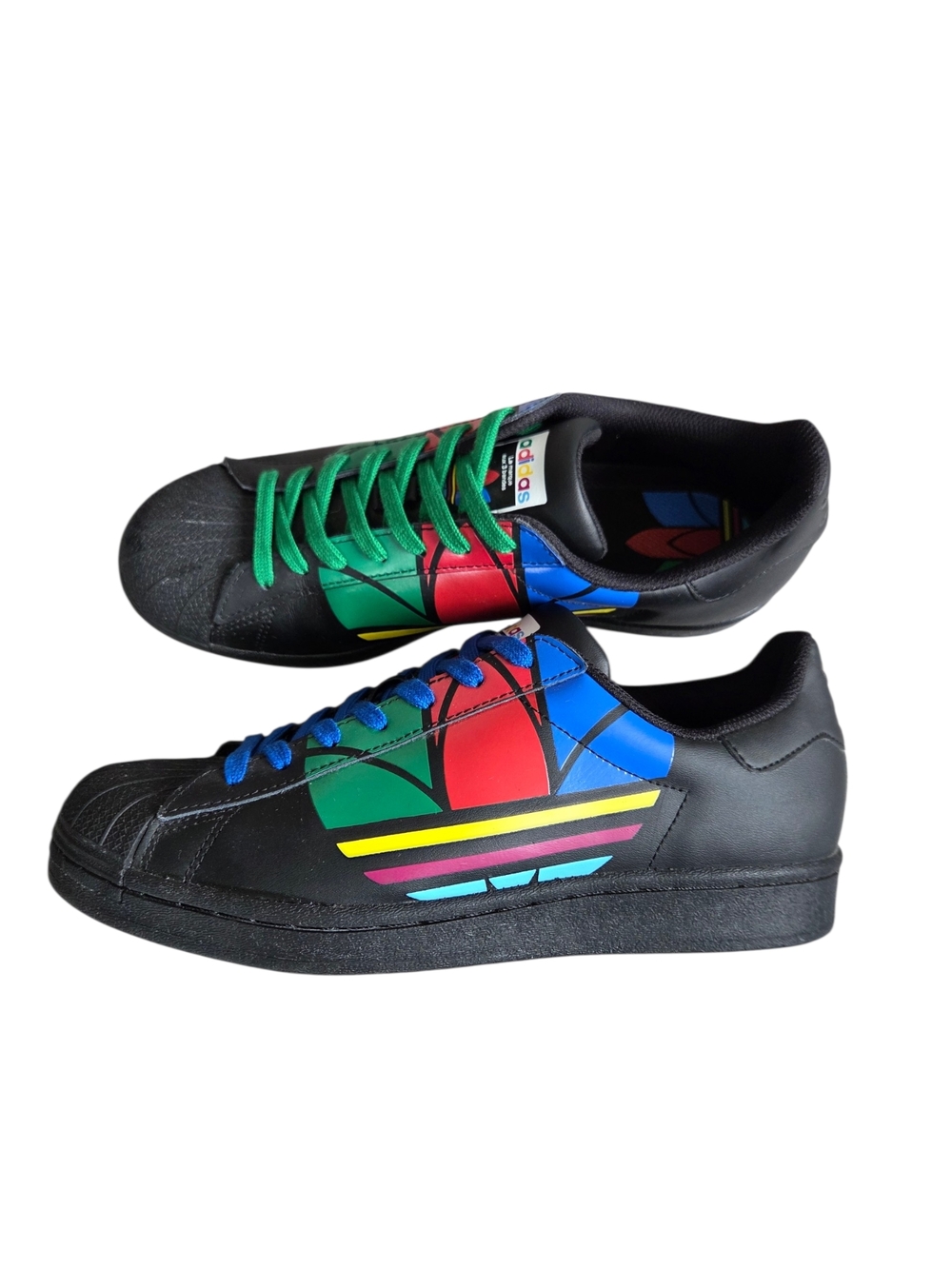 Adidas Superstar Pure Colorful Trefoil Men’s Black Sneakers 8